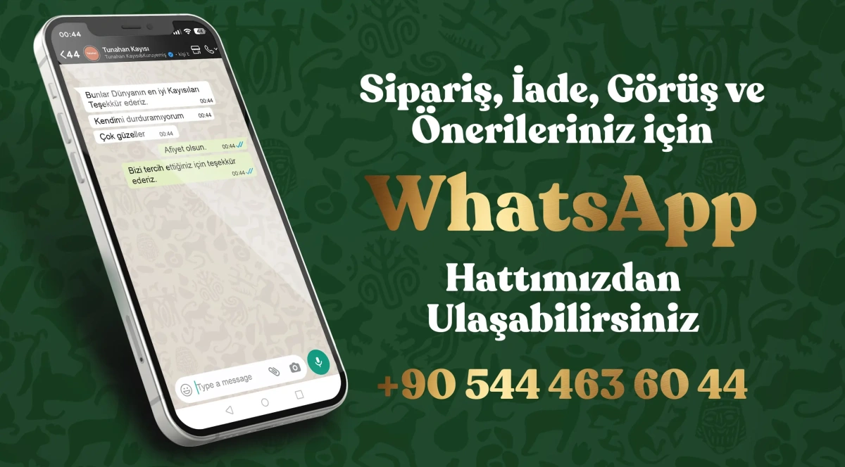 Whatsapp destek hattımız ile bizlere anında ulaşabilirsiniz!