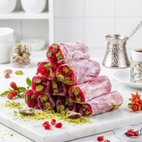 Antep Fıstıklı Narlı Fitil Lokum