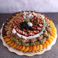 Hediyelik Kayısı Tabağı 46 Katlı 2200 Gr