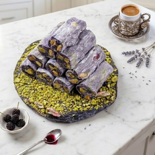 Antep Fıstıklı Karadut Fitil Lokum