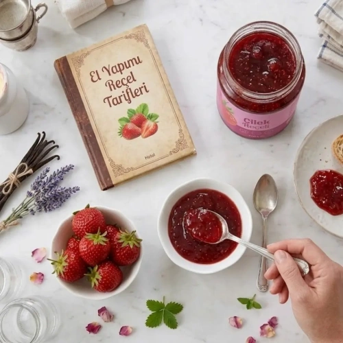 Çilek Reçeli 350 Gr. (%65 Meyve)
