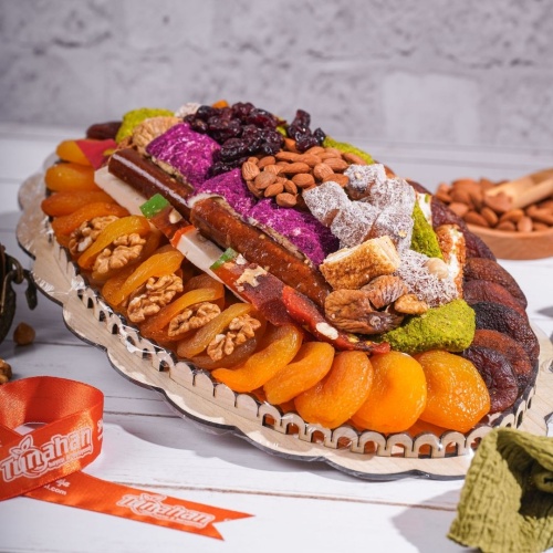 Hediyelik Kayısı Tabağı 1100 Gr. (Katlı) 15