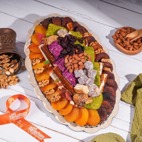 Hediyelik Kayısı Tabağı 1100 Gr. (Katlı) 15
