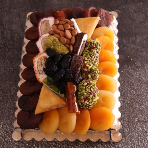 Hediyelik Kayısı Tabağı 3 Katlı  750 gr.