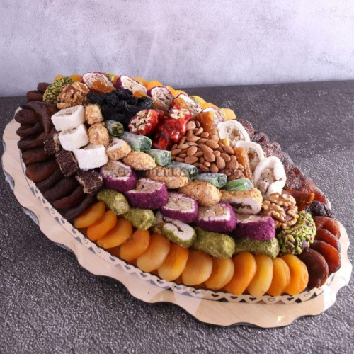 Hediyelik Kayısı Tabağı 35 Katlı 2000 Gr.
