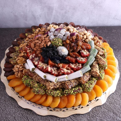 Hediyelik Kayısı Tabağı 46 Katlı 2200 Gr
