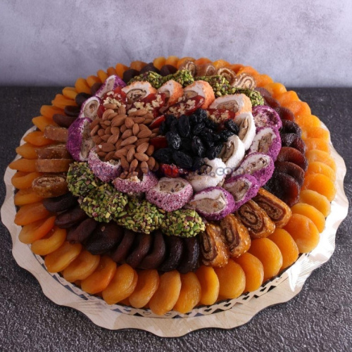 Hediyelik Kayısı Tabağı 49 Katlı 2200 Gr