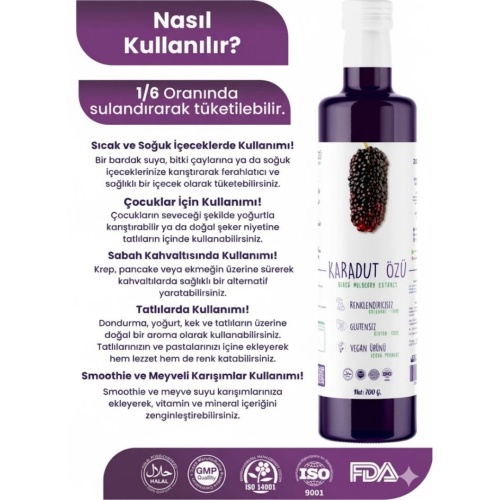 Karadut  Özü 700 Gr.