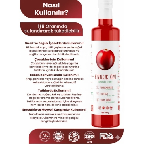 Kızılcık Özü 700 Gr.