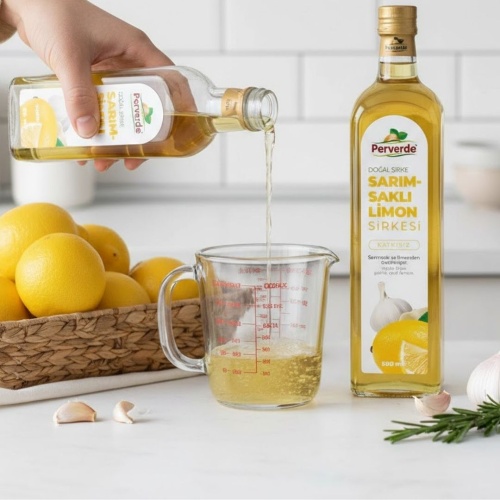 Sarımsaklı Limon Sirkesi 500 ml.